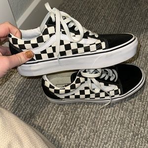 Barely Worn Platform Vans